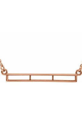14K Yellow Gold 3/4 CTW Natural Diamond Bar 17
