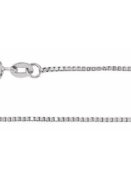 14K White Gold .75 mm Box 7