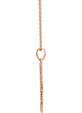 14K White Gold 1/5 CTW Natural Diamond Feather 16-18