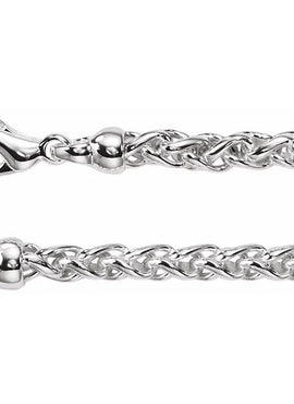 Sterling Silver 4 mm Wheat 7