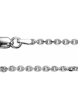 Sterling Silver 1.75 mm Diamond-Cut Cable Chain by the Inch