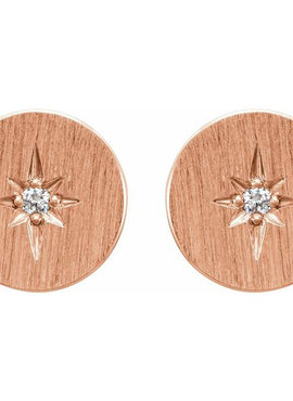Sterling Silver .02 CTW Natural Diamond Earrings
