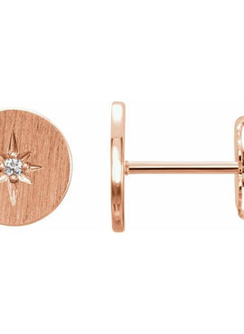 Sterling Silver .02 CTW Natural Diamond Earrings
