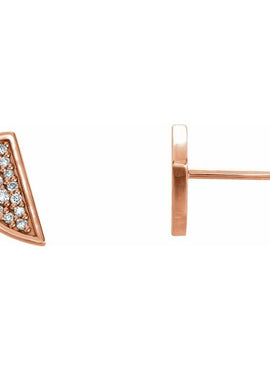 14K White Gold 1/10 CTW Natural Diamond Earrings