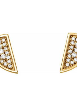 14K White Gold 1/10 CTW Natural Diamond Earrings