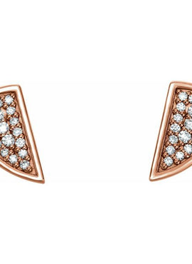 14K White Gold 1/10 CTW Natural Diamond Earrings