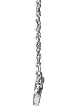 14K Yellow Gold 1/6 CTW Natural Diamond Heartbeat 16-18