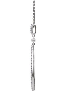 14K White Gold 1/4 CTW Natural Diamond 18