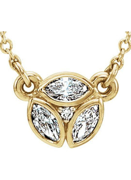 14K White Gold 1/5 CTW Natural Diamond 16-18
