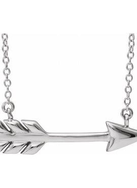 14K White Gold Arrow 16