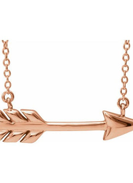14K White Gold Arrow 16