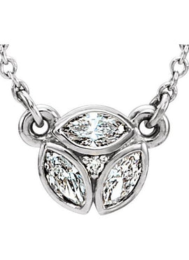 14K White Gold 1/5 CTW Natural Diamond 16-18