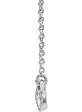 14K White Gold 1/5 CTW Natural Diamond 16-18