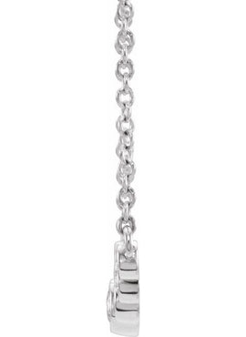 14K White Gold 1/5 CTW Natural Diamond 16-18