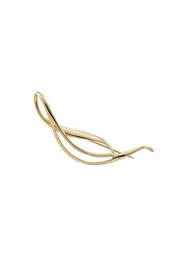 14K Yellow Gold Freeform Brooch