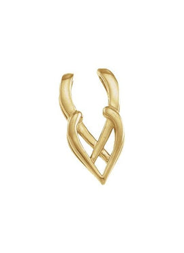 18K Yellow Gold Pendant Enhancer