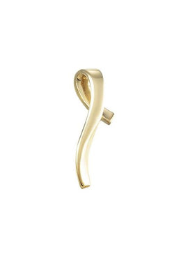 18K Yellow Gold Freeform Slide Pendant