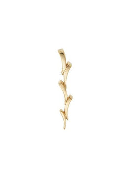 14K Yellow Gold Freeform Bar Pendant