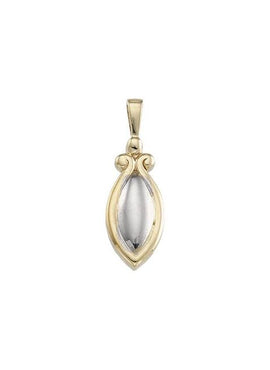 14K Yellow/White Gold Vintage-Inspired Pendant