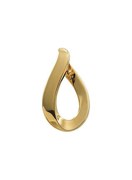14K Yellow Gold Freeform Slide Pendant