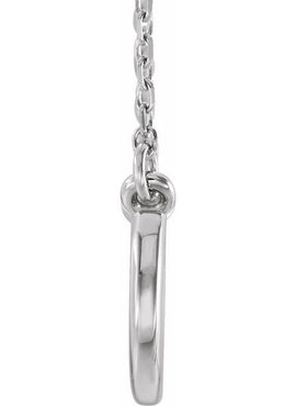 14K White Gold Paisley 18