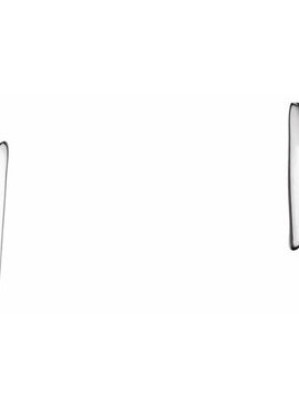 14K White Gold Lightning Bolt Earrings