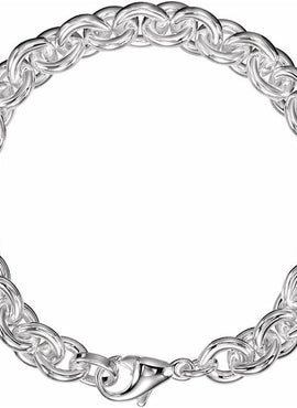 Sterling Silver 9 mm Round Cable 8