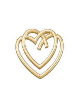 14K Yellow Gold Heart Pednant