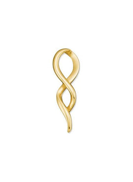 14K Yellow Gold Freeform Slide Pendant