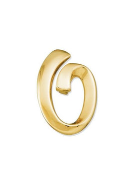 14K Yellow Gold Freeform Slide Pendant