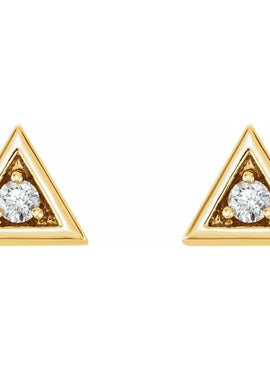 14K White Gold 1/8 CTW Natural Diamond Geometric Earrings