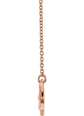 14K White Gold Star 16-18
