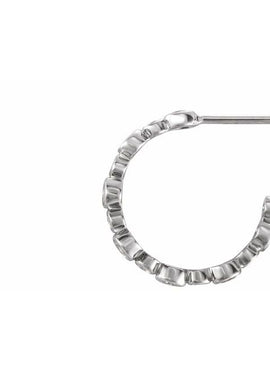14K White Gold 1/4 CTW Natural Diamond 10.5 mm Hoop Earrings