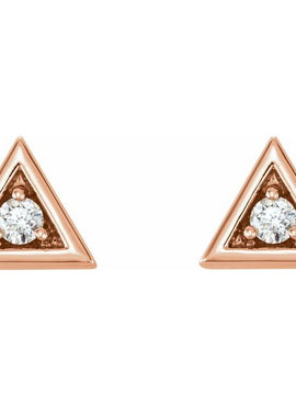 14K White Gold 1/8 CTW Natural Diamond Geometric Earrings