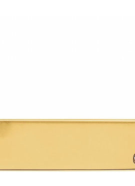 14K White Gold .03 CT Natural Diamond Engravable Bar 17