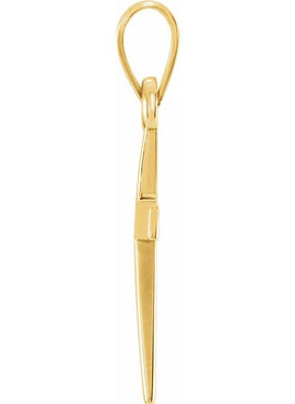 14K Rose Gold Cross Pendant