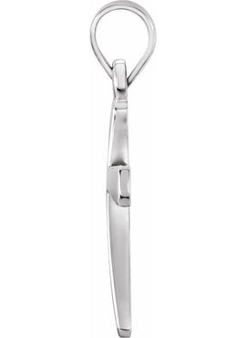14K Rose Gold Cross Pendant