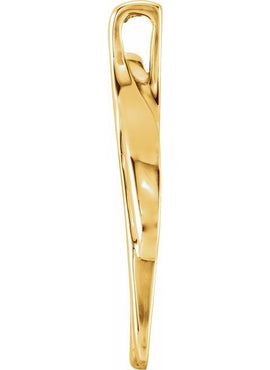 10K Yellow Gold Freeform Pendant