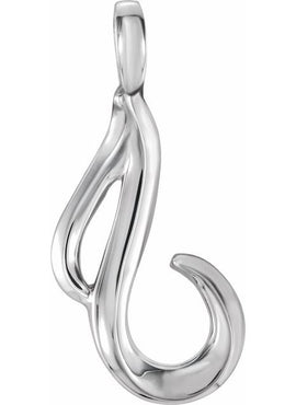 Sterling Silver Freeform Pendant