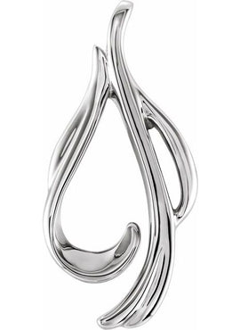 10K Yellow Gold Freeform Pendant