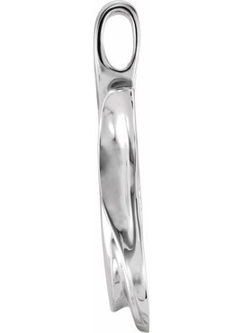 Platinum Freeform Pendant
