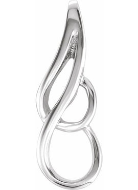 Platinum Freeform Pendant