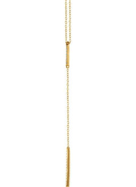 14K Yellow Gold  1/5 CTW Natural Diamond Bar 16-18
