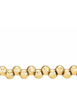 14K White Gold Beaded Bar 16-18