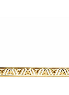 14K White Gold Triangle Bar 16-18