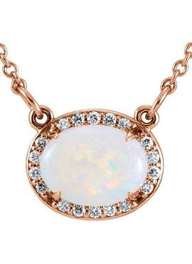 14K Yellow Gold Natural London Blue Topaz & .06 CTW Natural Diamond Halo-Style 16 1/2