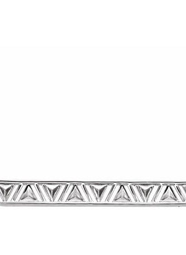 14K White Gold Triangle Bar 16-18