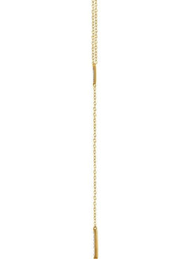 14K Yellow Gold 1/6 CTW Natural Diamond Triangle & Bar  16-18