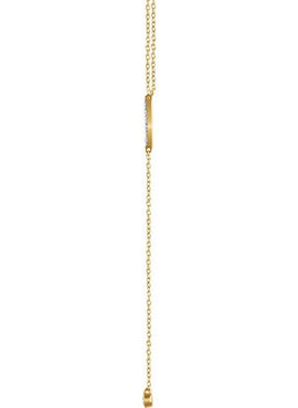 14K Yellow Gold 1/8 CTW Natural Diamond Bar 16-18