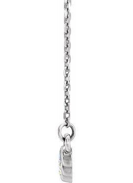 14K White Gold 1/6 CTW Natural Diamond 16-18